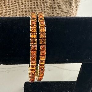 Swarovski crystal stretch bracelet set